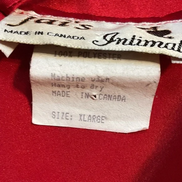 Vintage cross back Elegant Red Satin Slip Dress lingerie sleepwear maxi - Picture 5 of 9